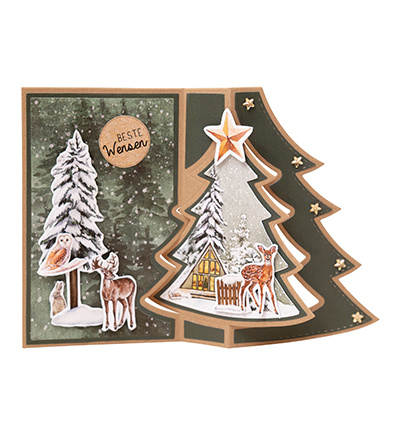 Studio Light  SL Design Paper Pad Festive Forest Essentials nr.200