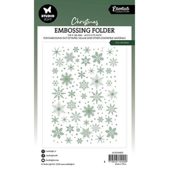 Studio Light  SL Embossing Folder Ice crystals Essentials nr.21