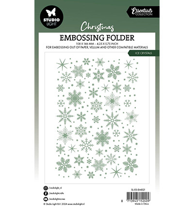 Studio Light  SL Embossing Folder Ice crystals Essentials nr.21