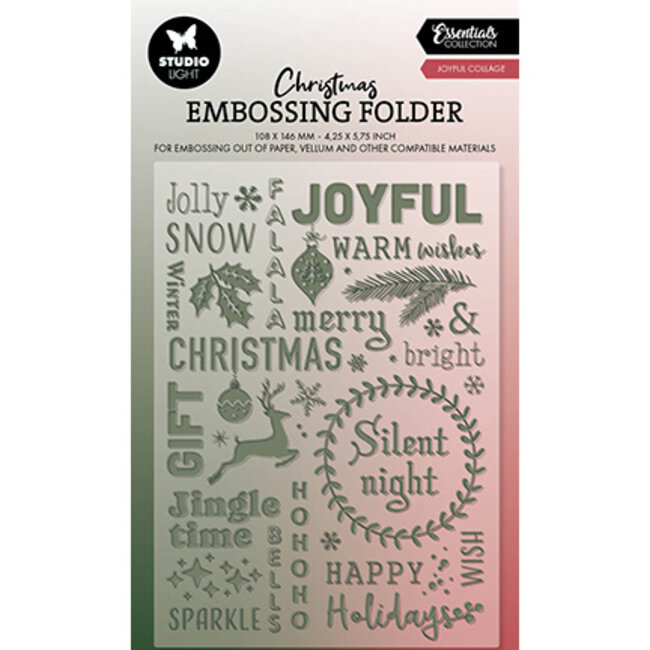 Studio Light  SL Embossing Folder Joyful collage Essentials nr.22