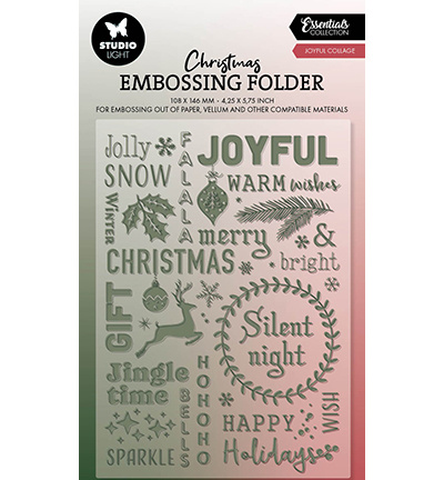 Studio Light SL Embossing Folder Joyful collage Essentials nr.22