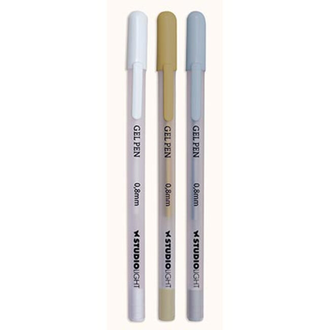 Studio Light  SL Gel Pens White, Gold and silver Essentials nr.1