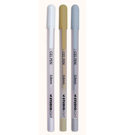 Studio Light  SL Gel Pens White, Gold and silver Essentials nr.1