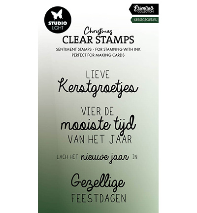 Studio Light SL Clear Stamp Kerstgroetjes Essentials nr.695