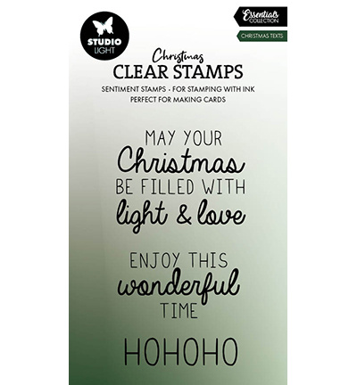 Studio Light SL Clear Stamp Christmas texts Essentials nr.696