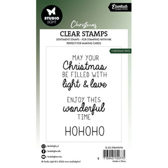 Studio Light  SL Clear Stamp Christmas texts Essentials nr.696