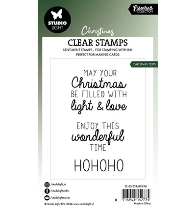 Studio Light  SL Clear Stamp Christmas texts Essentials nr.696