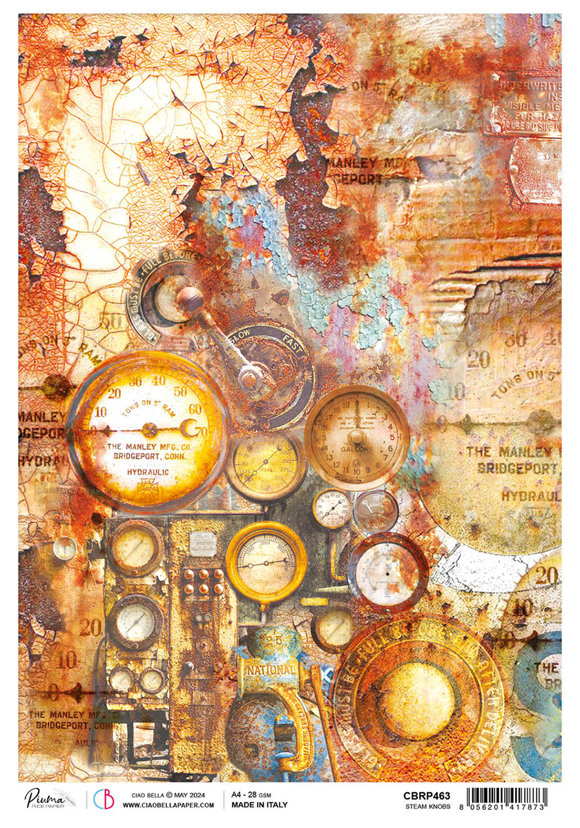 Ciao Bella RICE PAPER A4 STEAM KNOBS