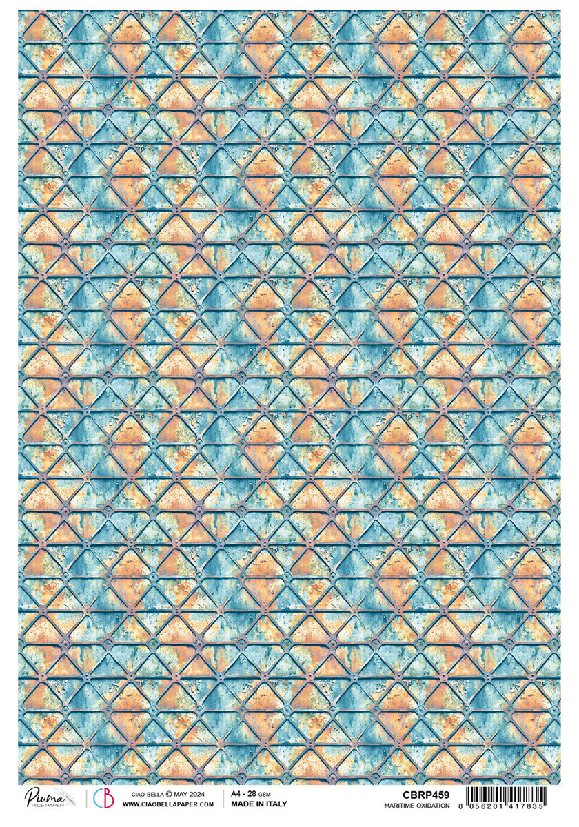 Ciao Bella RICE PAPER A4 MARITIME OXIDATION