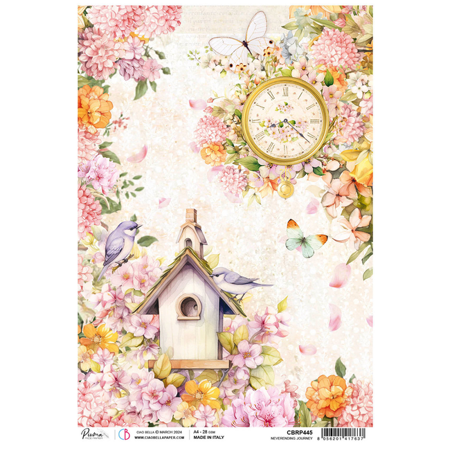 Ciao Bella RICE PAPER A4 NEVERENDING JOURNEY