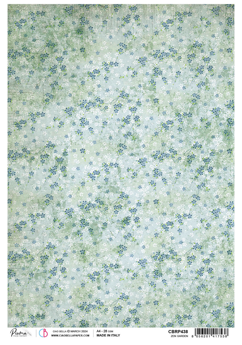 Ciao Bella RICE PAPER A4 ZEN GARDEN