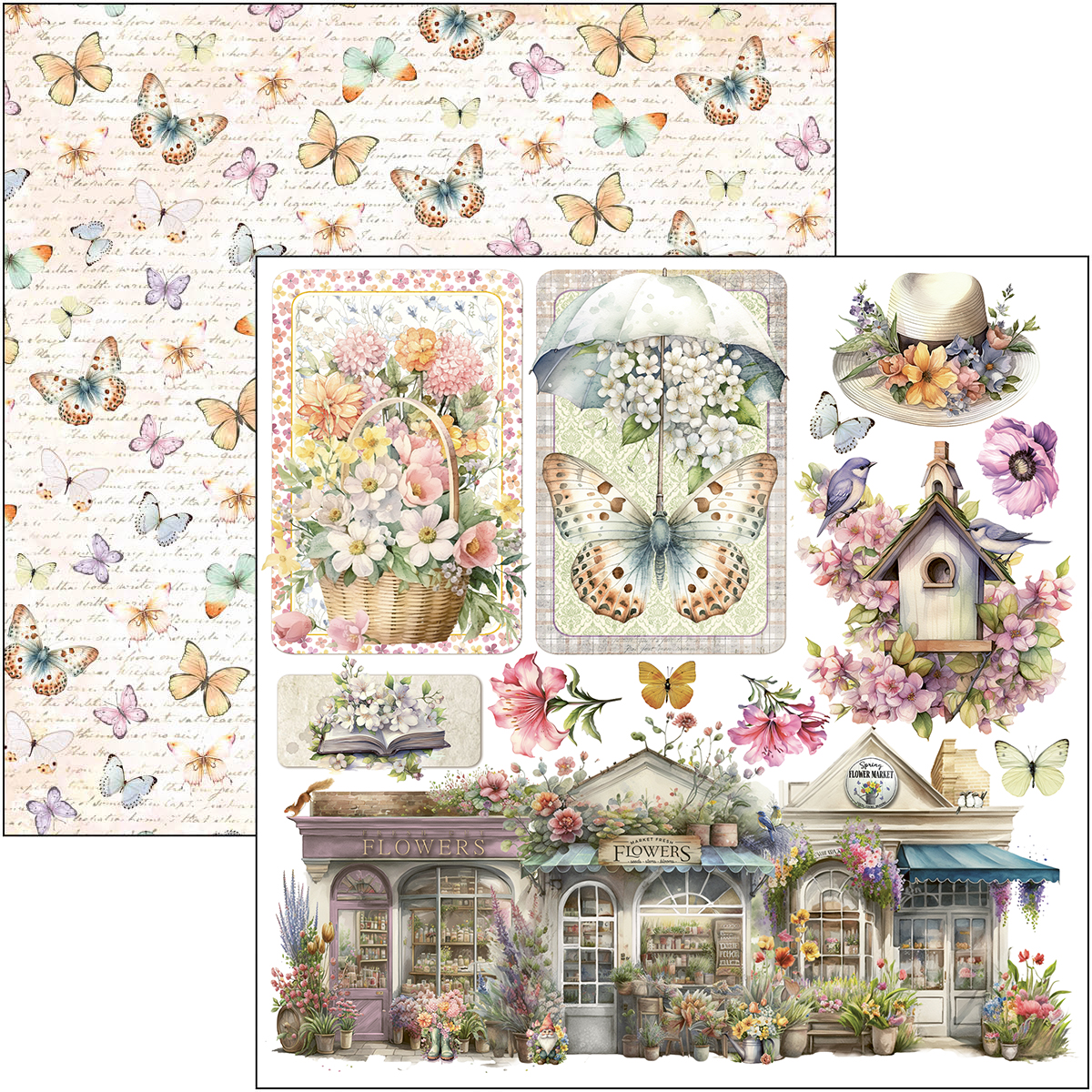 Ciao Bella FLOWER SHOP FUSSY CUT PAD 6"X6" 24/PKG