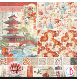 Ciao Bella LAND OF THE RISING SUN PATTERNS PAD 12"X12" 8/PKG