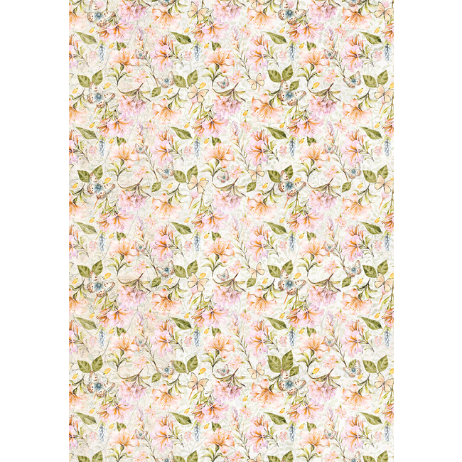 Ciao Bella VELLUM FLOWER SHOP PAPER PATTERNS A4 6/PKG