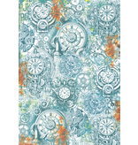 Ciao Bella VELLUM CORAL REEF PAPER PATTERNS A4 6/PKG