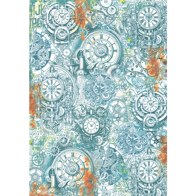 Ciao Bella VELLUM CORAL REEF PAPER PATTERNS A4 6/PKG