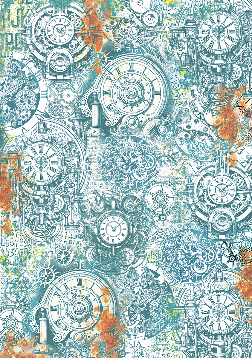 Ciao Bella VELLUM CORAL REEF PAPER PATTERNS A4 6/PKG