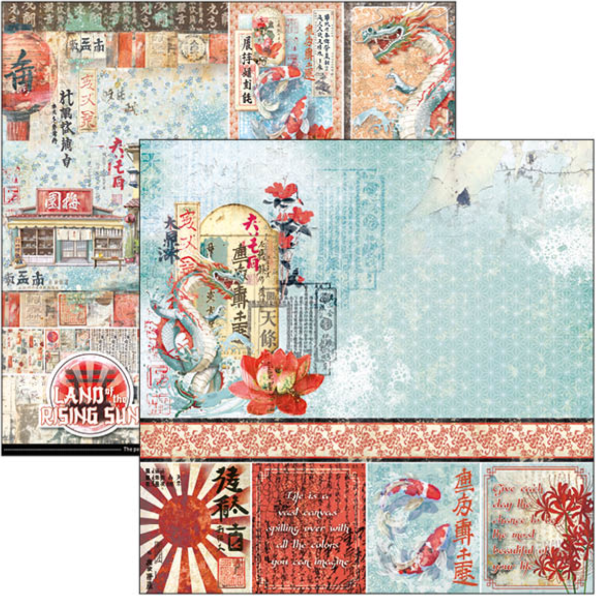 Ciao Bella LAND OF THE RISING SUN PAPER PAD 12"X12" 12/PKG