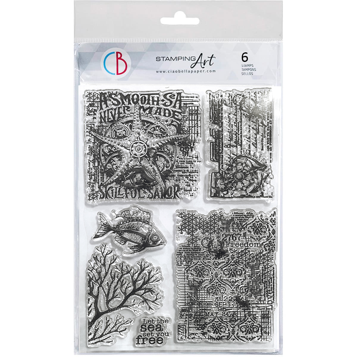 Ciao Bella CLEAR STAMP SET 6"X8" SUBMERSIBLE SECRETS