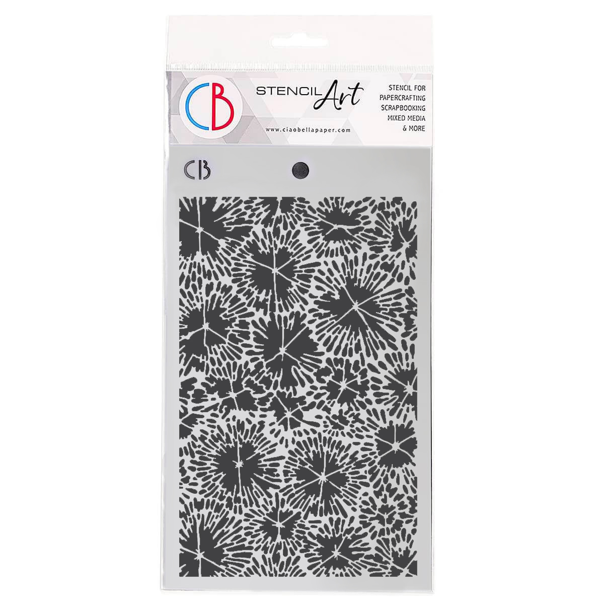 Ciao Bella TEXTURE STENCIL 5"X8" FOSSILS