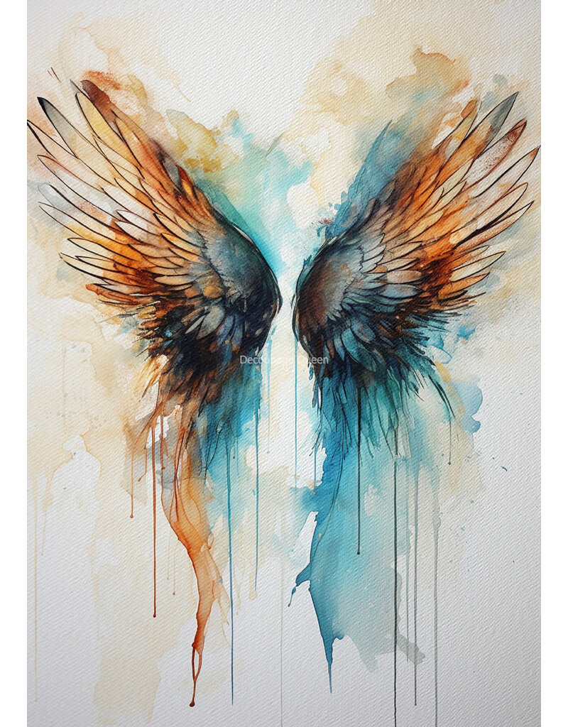 Decoupage Queen Decoupage Queen Andy Skinner Watercolor Wings I A4