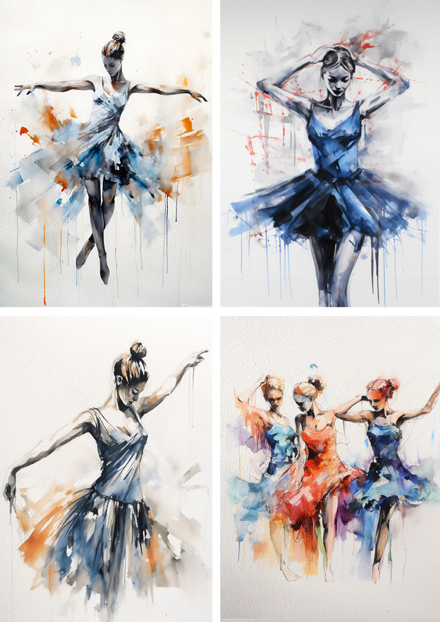 Decoupage Queen Decoupage Queen Andy Skinner Ballet Four Pack A4