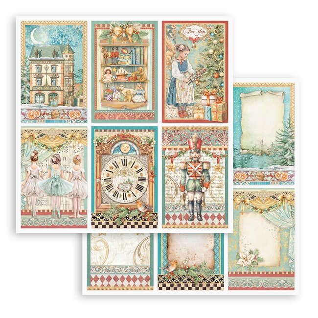 Stamperia Scrapbooking Pad 10 sheets cm 30,5x30,5 (12"x12") - The Nutcracker