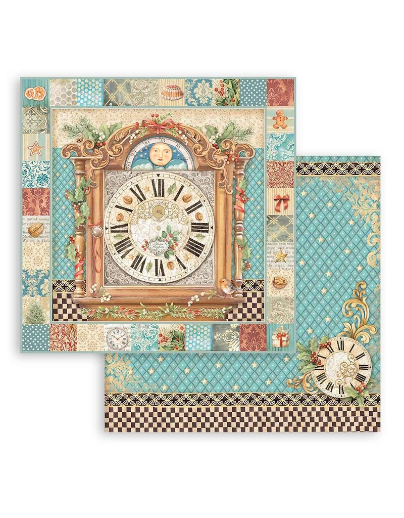 Stamperia Scrapbooking Small Pad 10 sheets cm 20,3X20,3 (8"X8") - The  Nutcracker