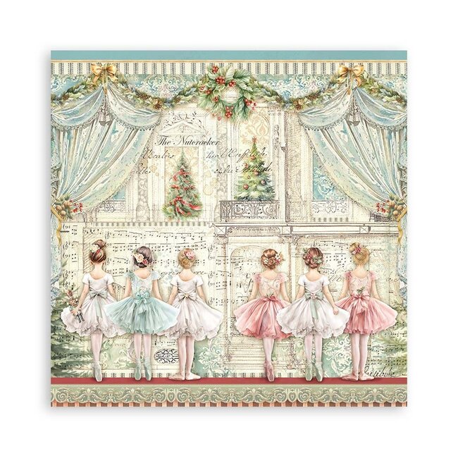 Stamperia Papierblok 30,5x30,5 cm - 22 vellen - Enkelzijdig - The Nutcracker