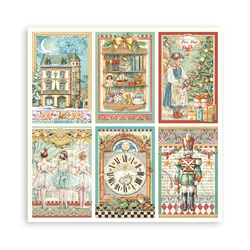 Stamperia Scrapbooking Pad 22 sheets cm 30,5x30,5 (12"x12") Single face - The Nutcracker