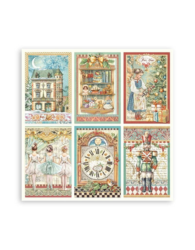 Stamperia Scrapbooking Pad 22 sheets cm 20,3X20,3 (8"X8") Single Face The Nutcracker