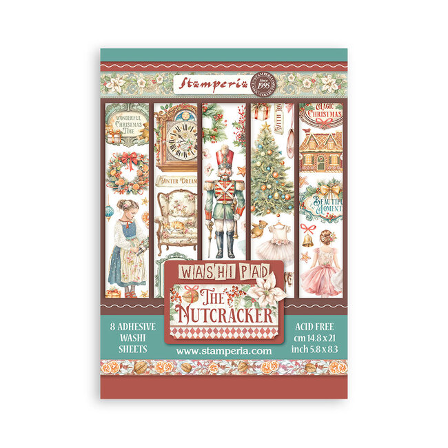 Stamperia Washi pad 8 sheets A5 - The Nutcracker