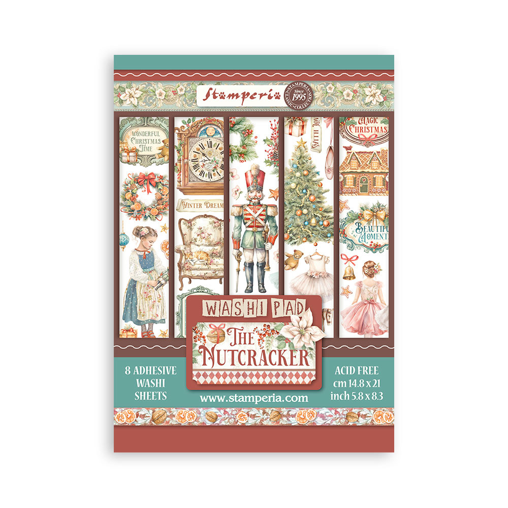 Stamperia Washi pad 8 sheets A5 - The Nutcracker