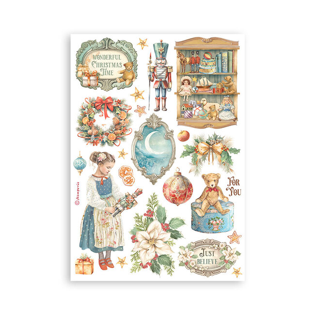 Stamperia Washi pad 8 sheets A5 - The Nutcracker