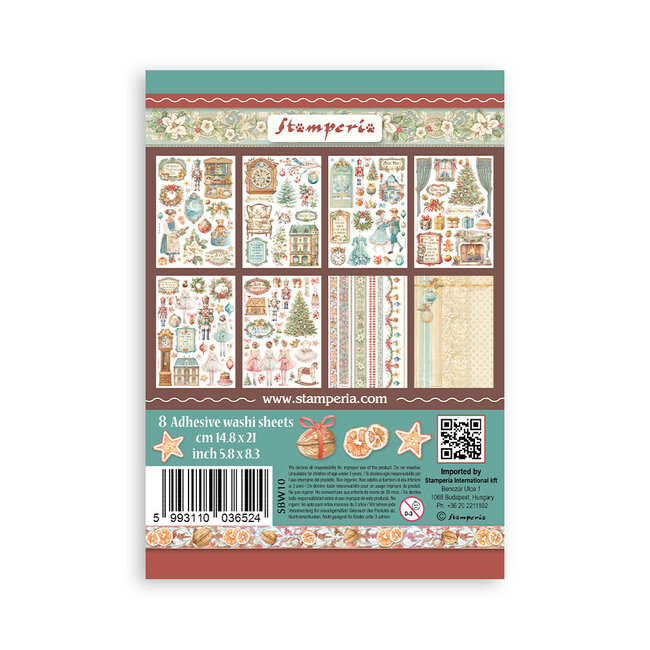 Stamperia Washi pad 8 sheets A5 - The Nutcracker