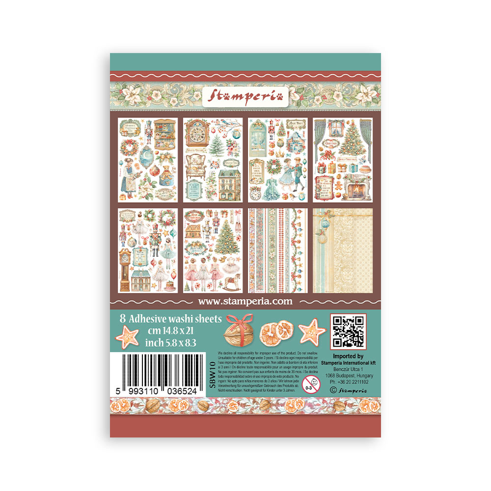 Stamperia Washi pad 8 sheets A5 - The Nutcracker