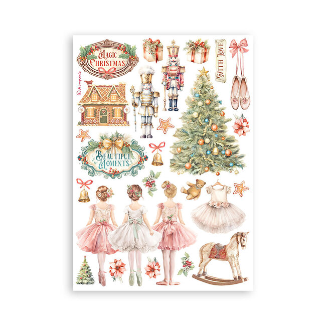 Stamperia Washi pad 8 sheets A5 - The Nutcracker