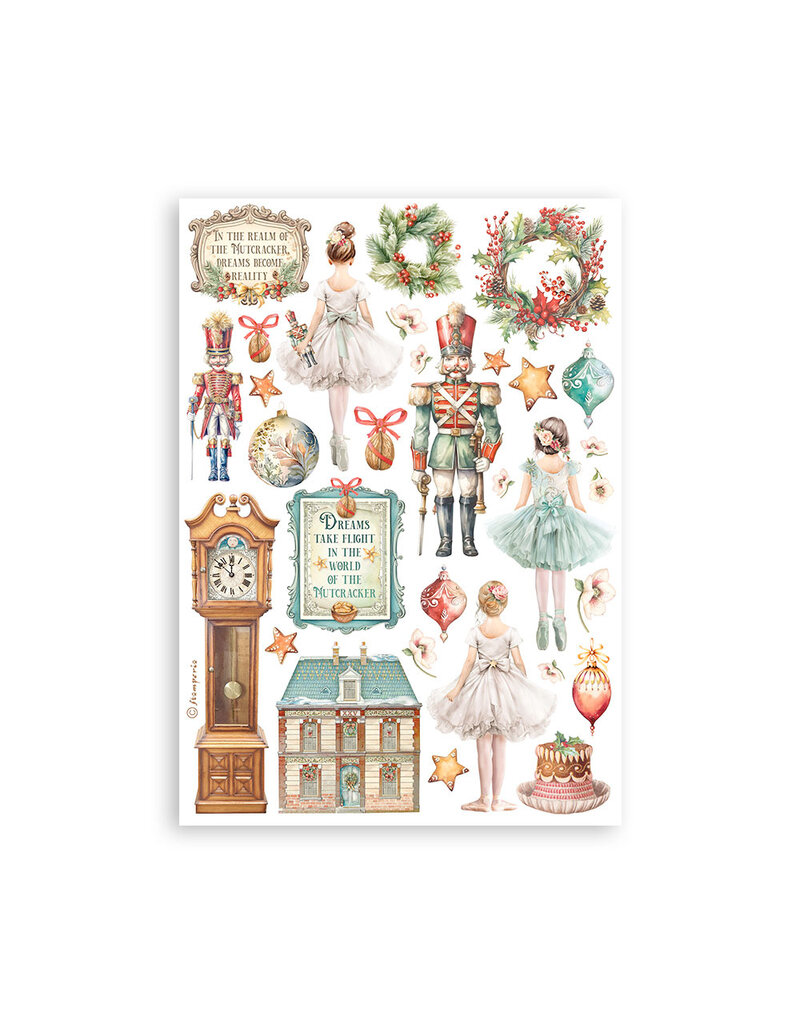 Stamperia Washi pad 8 sheets A5 - The Nutcracker