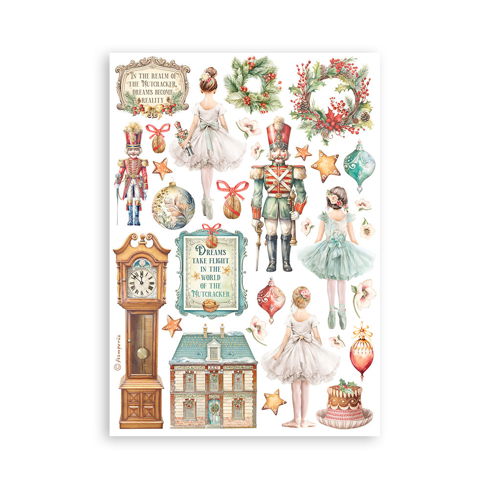Stamperia Washi pad 8 sheets A5 - The Nutcracker