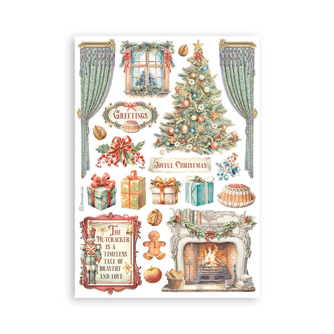 Stamperia Washi pad 8 sheets A5 - The Nutcracker