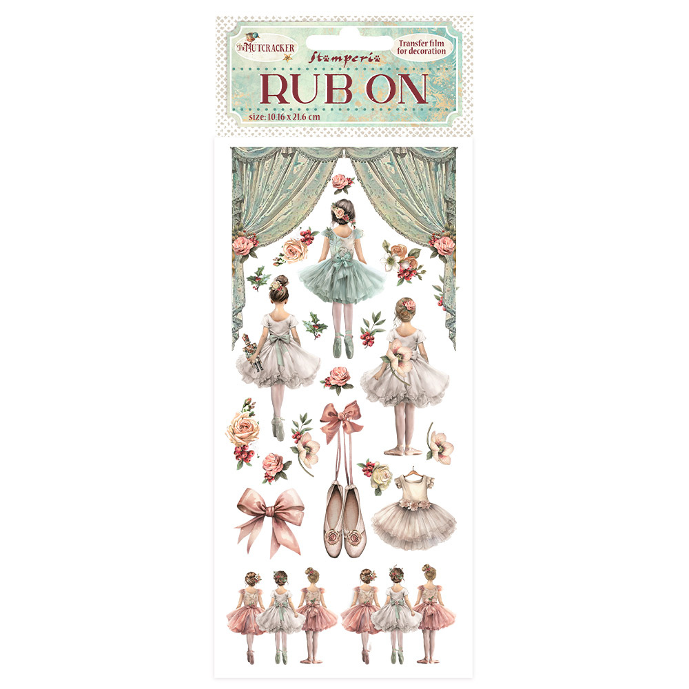 Stamperia Rub-on cm 10,16x21,6 - The Nutcracker ballet