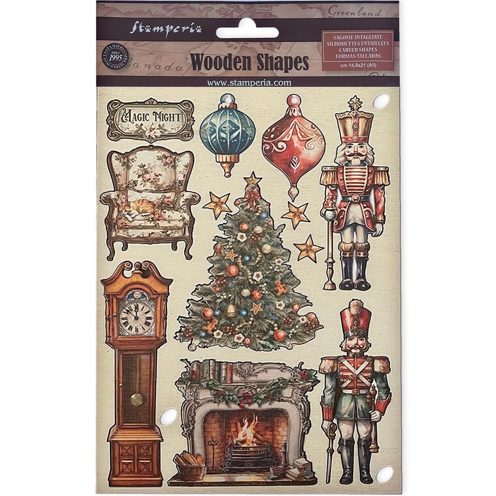 Stamperia Colored Wooden shape A5 - The Nutcracker soldiers