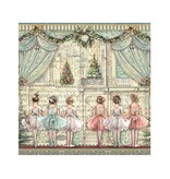 Stamperia Pack 4 sheets fabric cm 30x30 - The Nutcracker