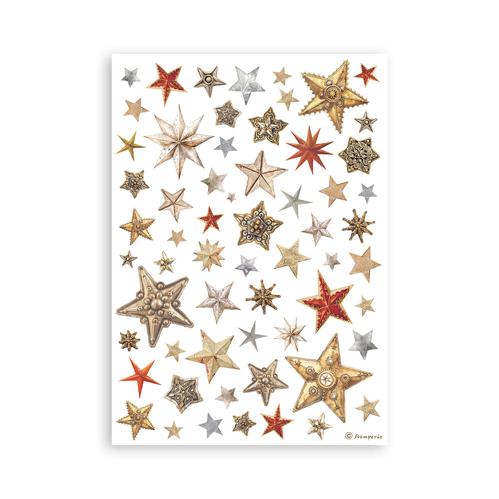 Stamperia Washi pad 8 sheets A5 - Gear up for Christmas