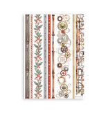 Stamperia Washi pad 8 sheets A5 - Gear up for Christmas