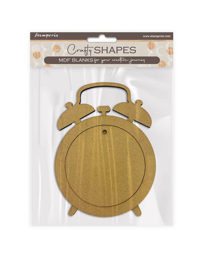 Stamperia Crafty shapes: Clock alarm