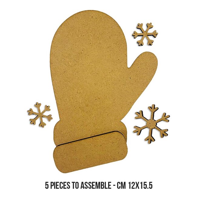 Stamperia Crafty shapes: Gloves and snowflakes