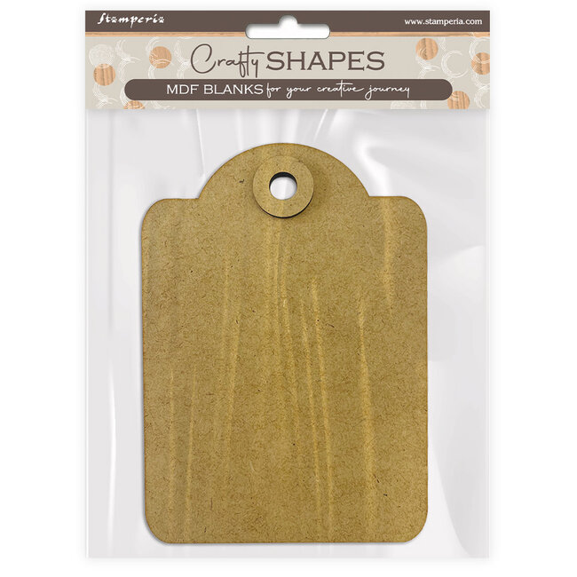 Stamperia Crafty shapes: Rounded tag