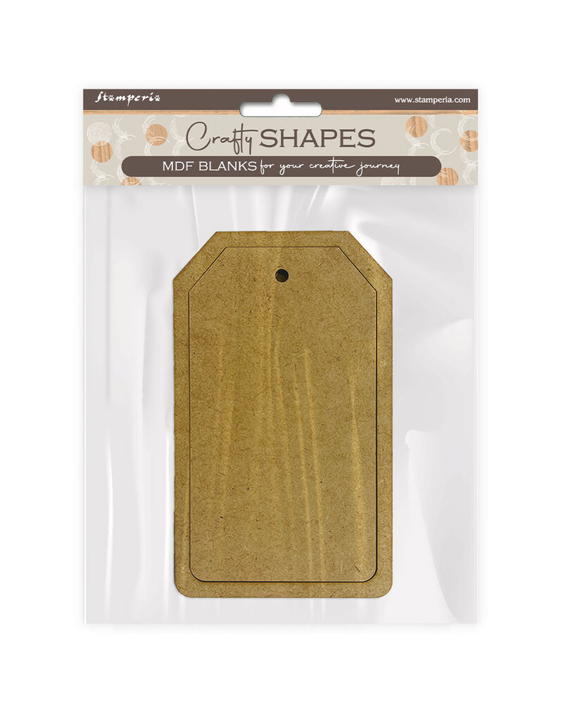 Stamperia Crafty shapes: Rectangular tag