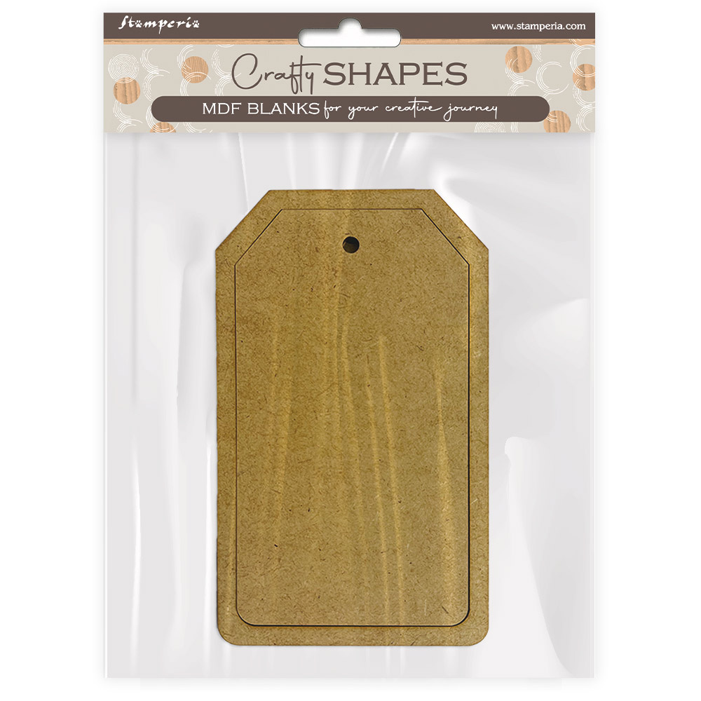 Stamperia Crafty shapes: Rectangular tag